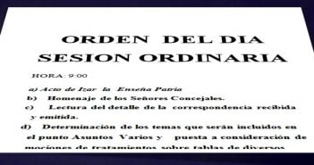 ORDEN DEL DIA 8º SESIÓN ORDINARIA