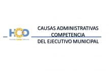EL HCD REMITIÓ AL EJECUTIVO MUNICIPAL DOS CAUSAS ADMINISTRATIVAS CUYO CONOCIMIENTO Y RESOLUCIÓN RESULTAN DE SU COMPETENCIA