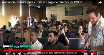 MALARGÜE PRESENTE EN LA AUDIENCIA PUBLICA POR EL CARGO DE DIRECTOR DE LA OSEP