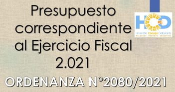ORDENANZA N° 2.080/2.021