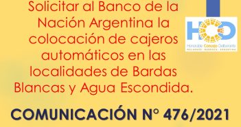 COMUNICACIÓN N° 476/2.021