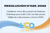 RESOLUCIÓN N° 026/2.022