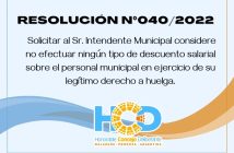 RESOLUCIÓN Nº 040/2.022