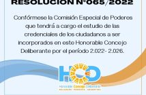 RESOLUCIÓN N°065/2.022