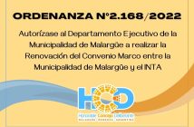 ORDENANZA N° 2.168/2.022