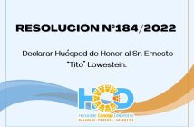 RESOLUCIÓN N° 184/2.022