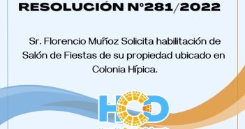 RESOLUCIÓN N° 281/2.022