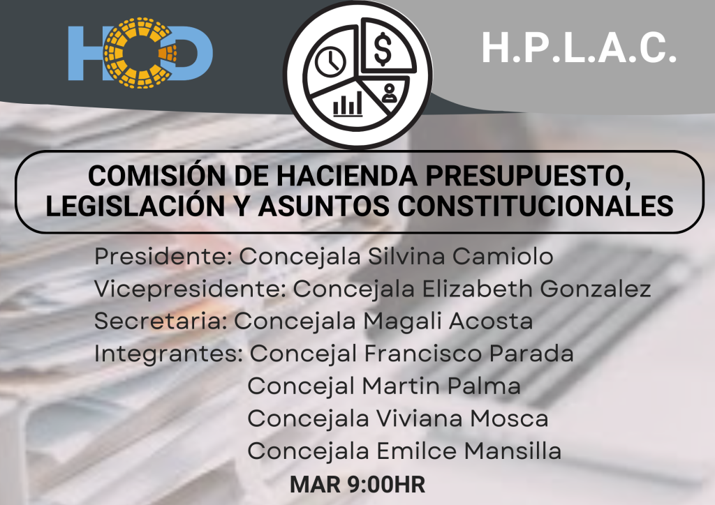 COMISIÓN DE HACIENDA- AUTORIDADES 2025