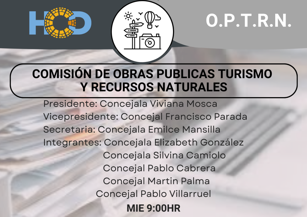 COMISIÓN DE OBRAS PÚBLICAS- AUTORIDADES 2025