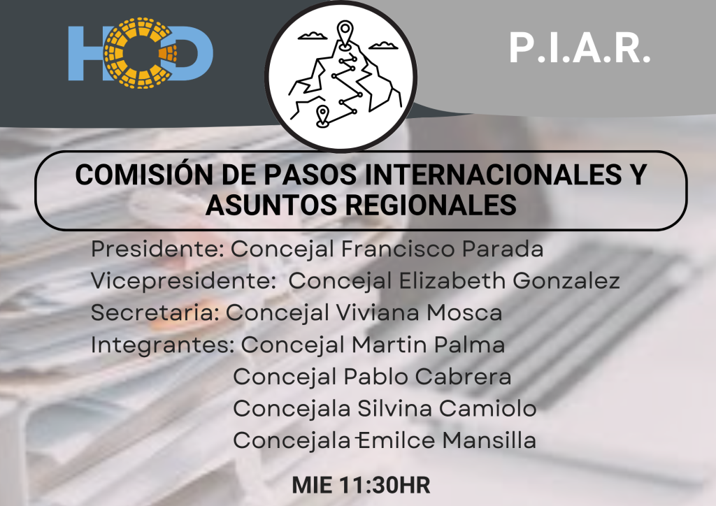 COMISIÓN DE PASOS INTERNACIONALES-AUTORIDADES 2025