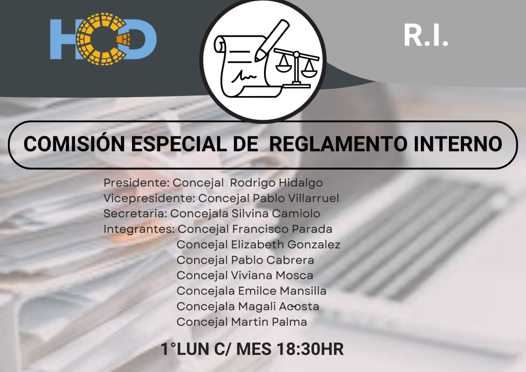 COMISIÓN DE REGLAMENTO INTERNO-AUTORIDADES 2025